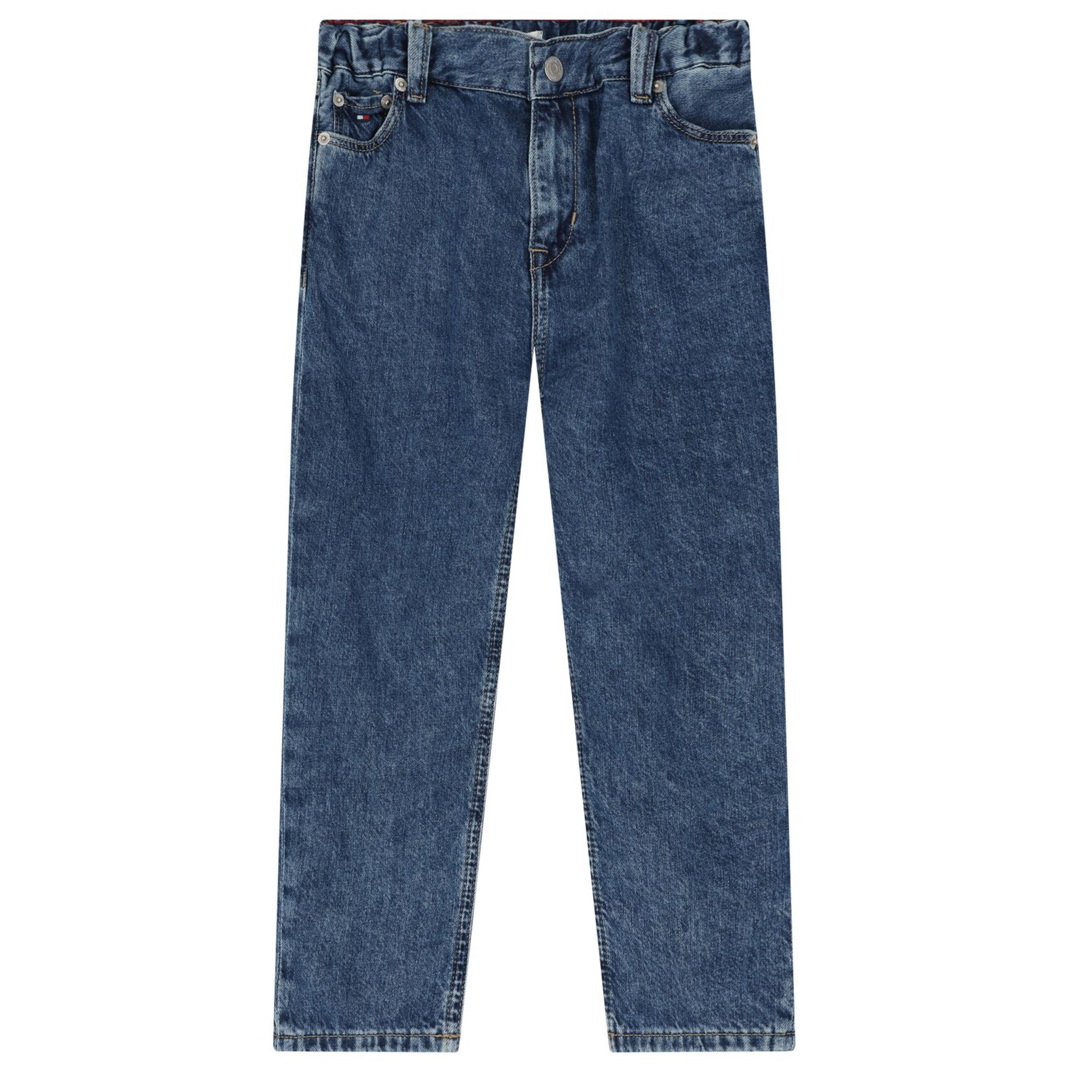 Boys Navy Blue Denim Jeans, 1, hi-res
