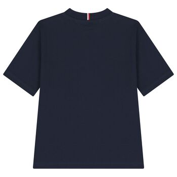 Boys Navy Blue Logo T-Shirt