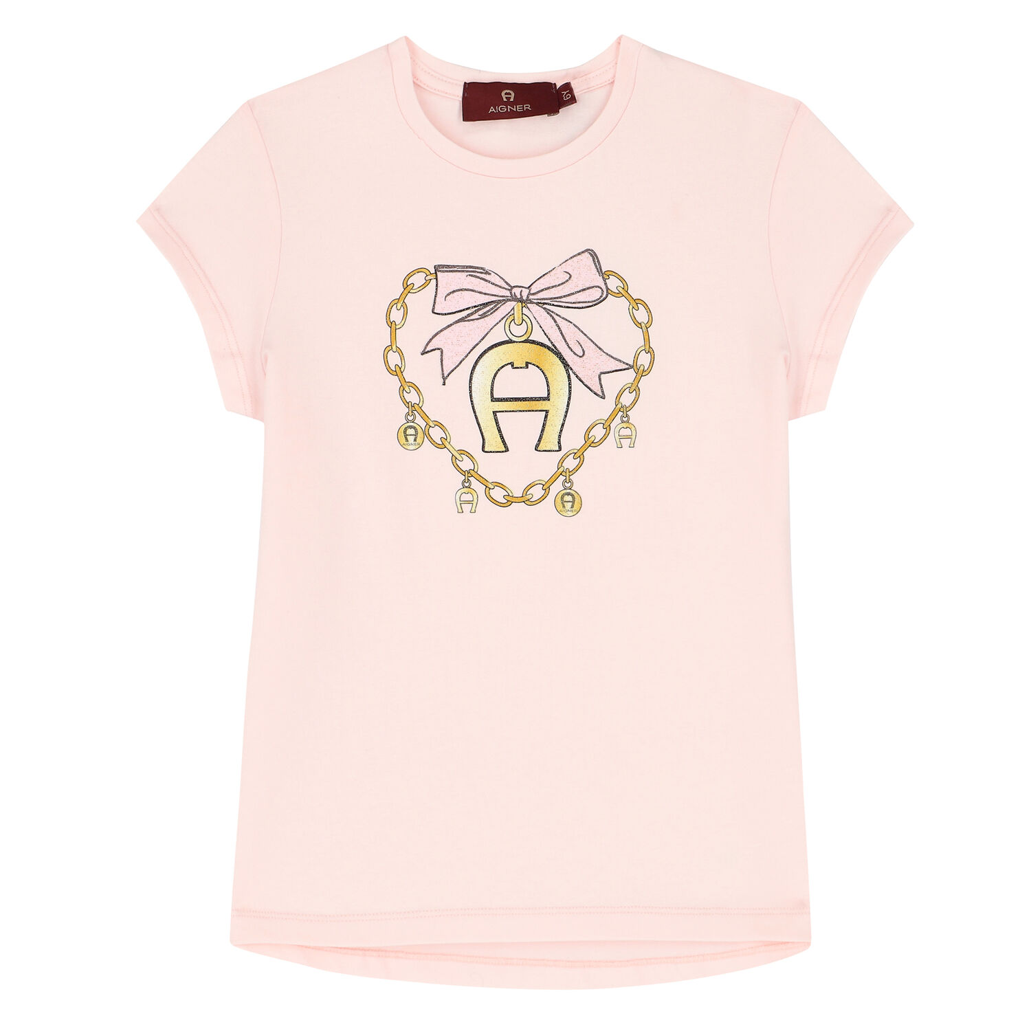 Girls Pink Logo T-Shirt, 1, hi-res image number null