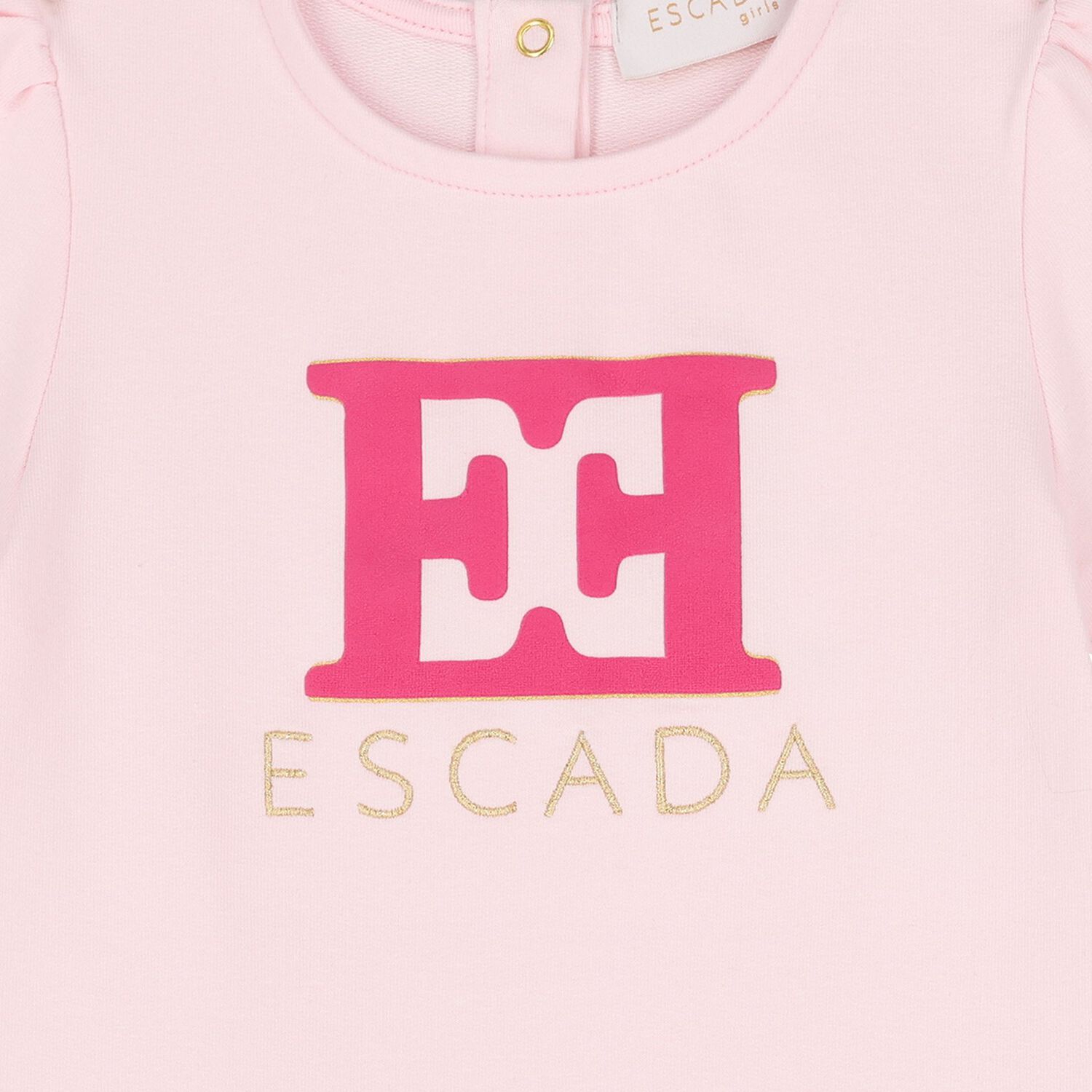 Younger Girls Pink Logo Dress, 1, hi-res