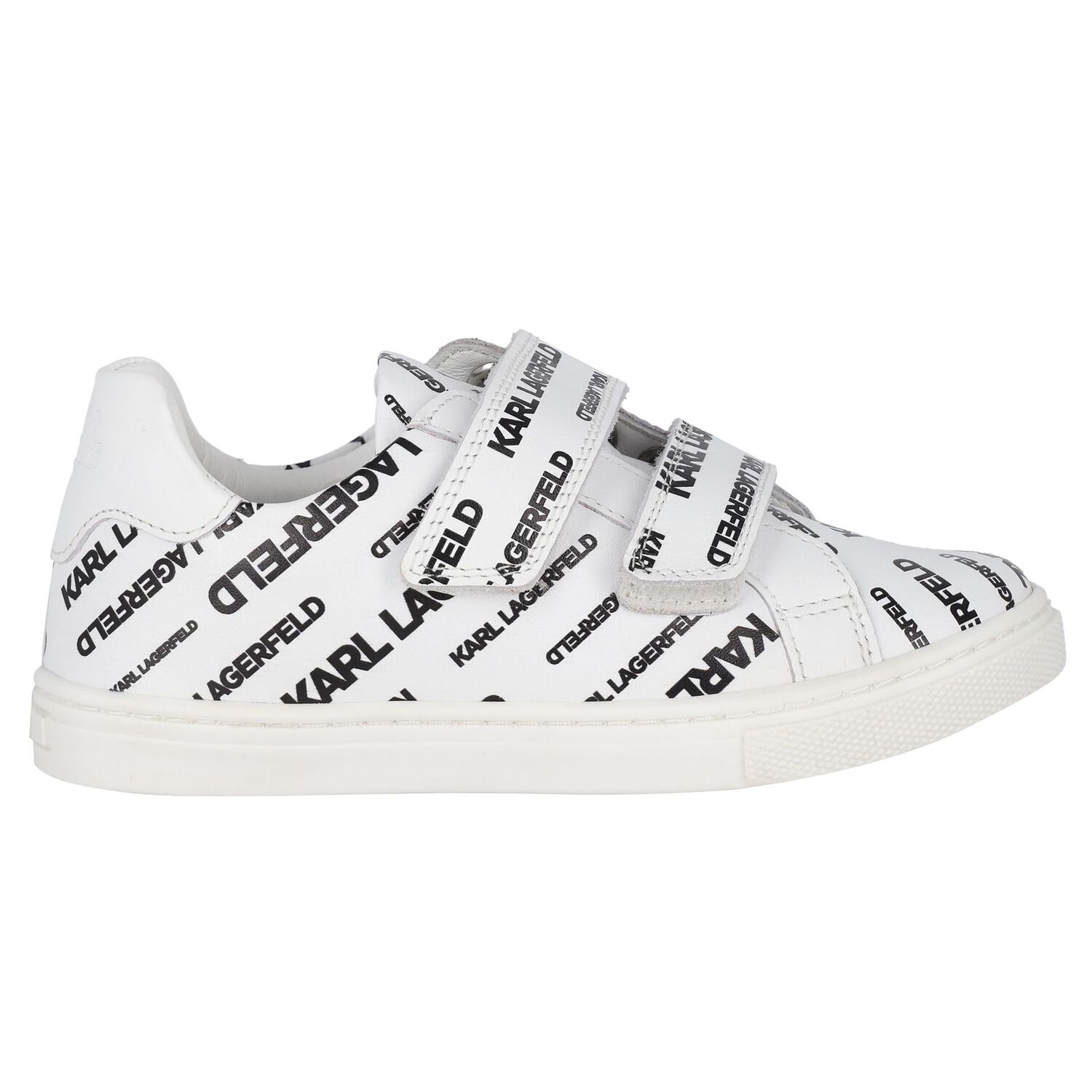 Boys White Logo Trainers, 1, hi-res image number null