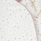 مدس قابل للعكس بغطاء رأس باللون العاجي والوردي للبنات  , 3, hi-res