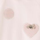 Baby Girls Pink Heart Babygrow, 1, hi-res