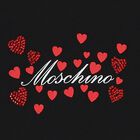 Girls Black Logo Dress, 2, hi-res