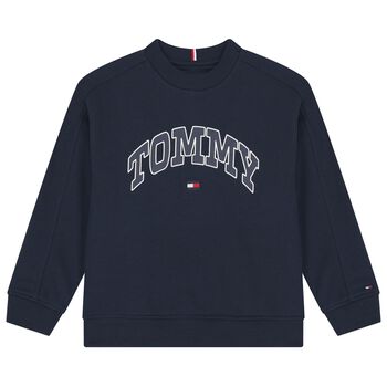Boys Navy Blue Logo Sweatshirt