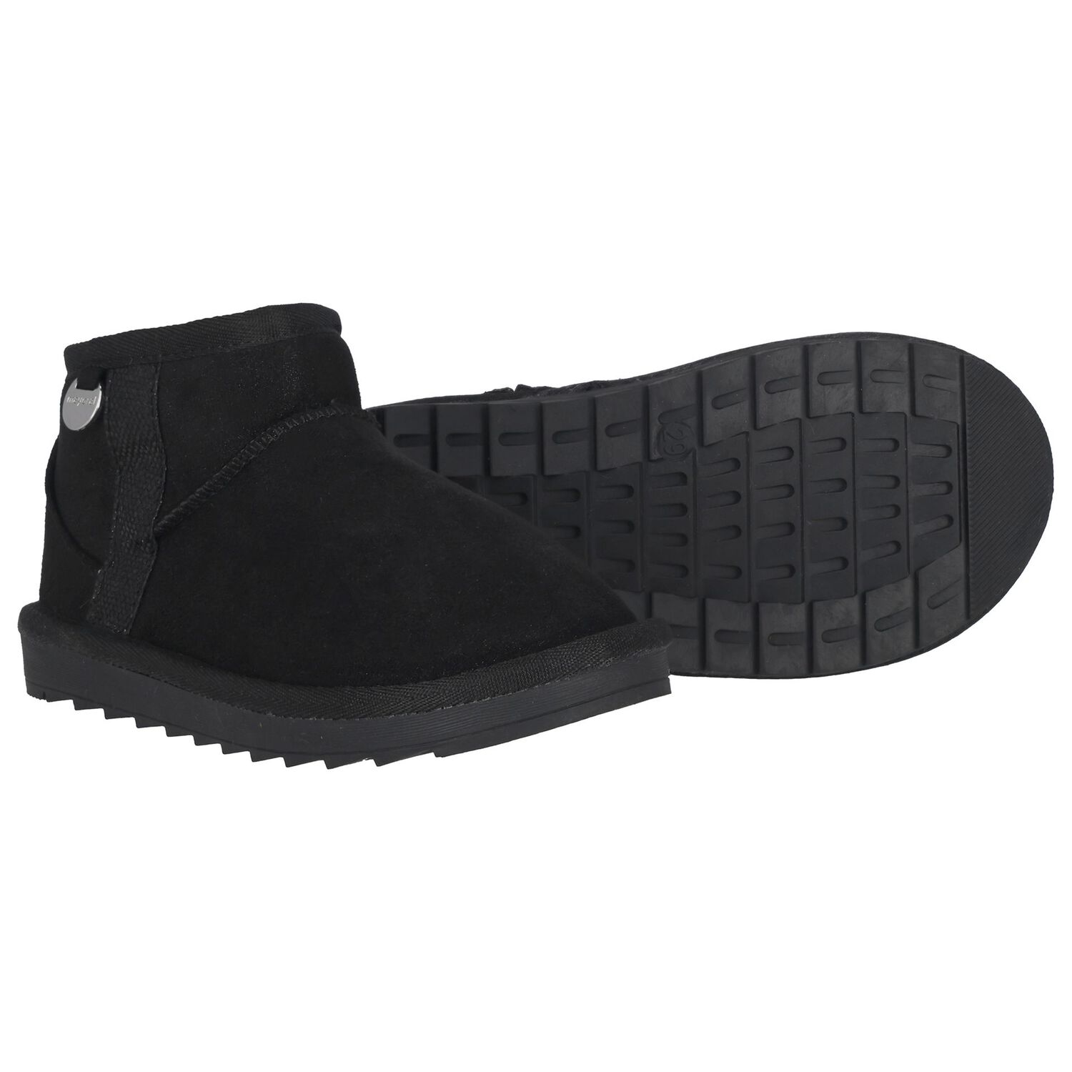 حذاء بنات من الجلد باللون الاسود, 4, hi-res image number null