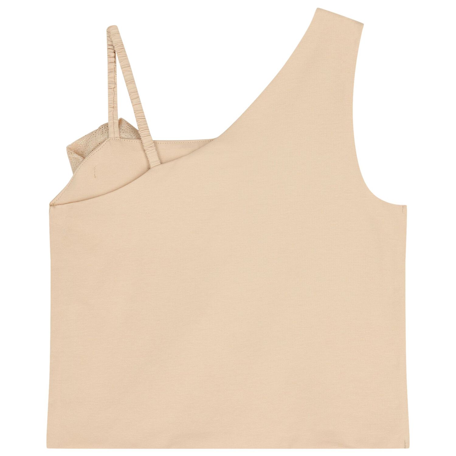 بلوزة بتطريز وردة لامعة باللون الذهبي للبنات, 2, hi-res