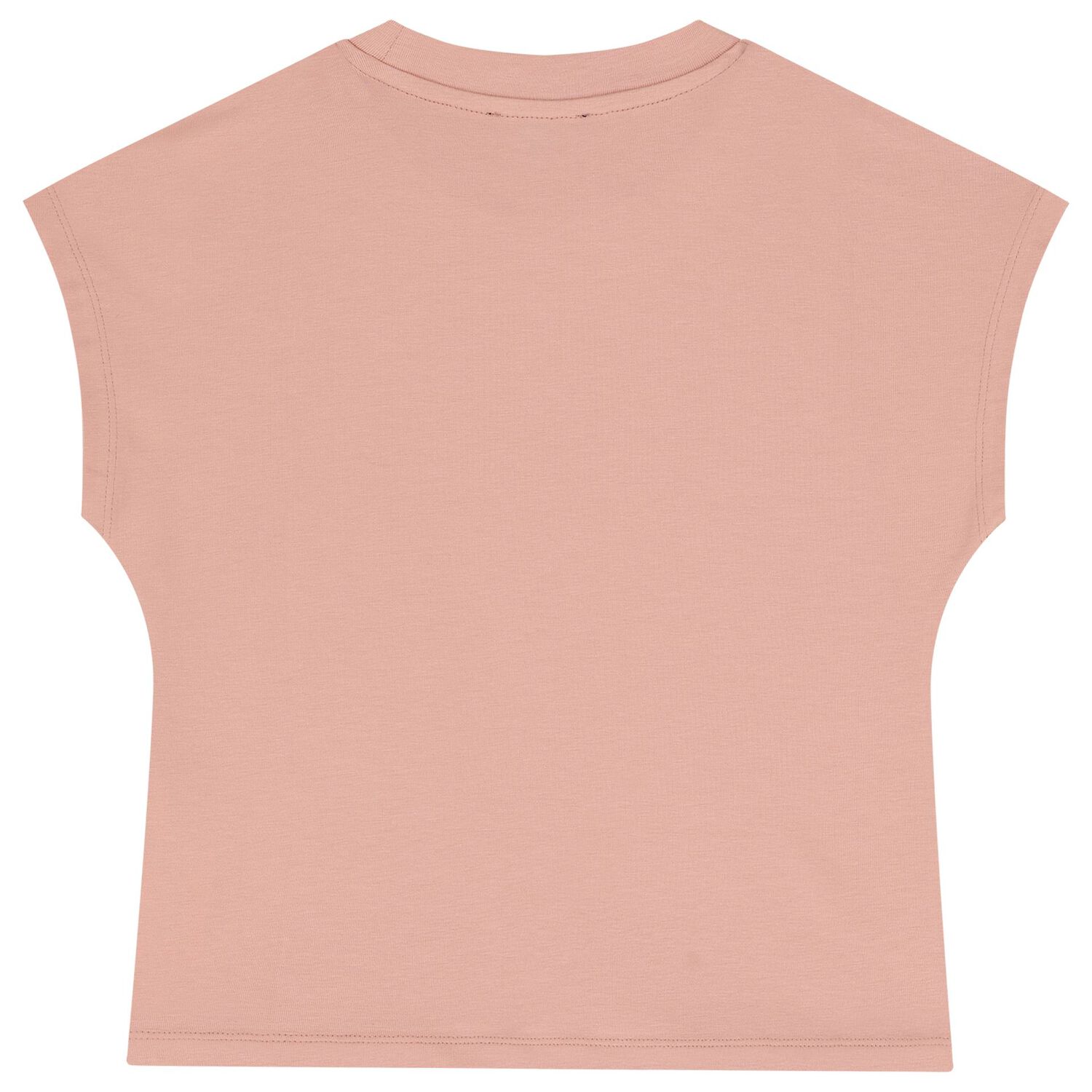 تيشيرت بنات بالشعار باللون الوردى , 2, hi-res