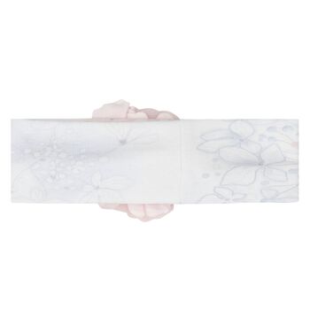 Baby Girls White & Pink Floral Headband