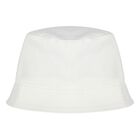 White Teddy Bear Logo Baby Hat, 1, hi-res