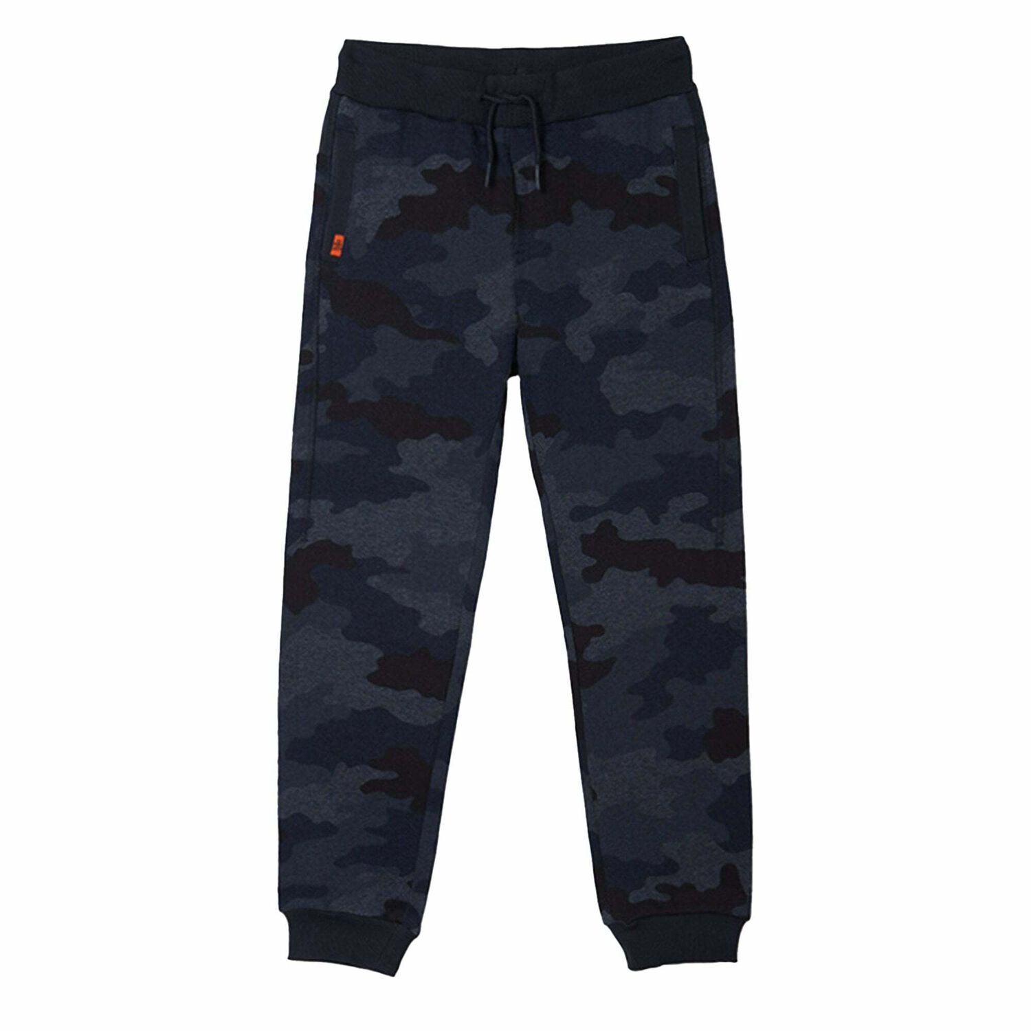 Boys Navy Blue Camo Joggers, 2, hi-res