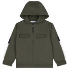 طقم رياضي أخضر وأبيض للأولاد (3 قطع), 2, hi-res