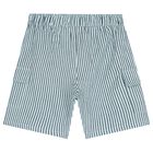 Boys Blue Striped Shorts, 1, hi-res