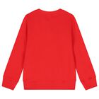 Red Christmas Teddy Bear Logo Sweatshirt, 1, hi-res