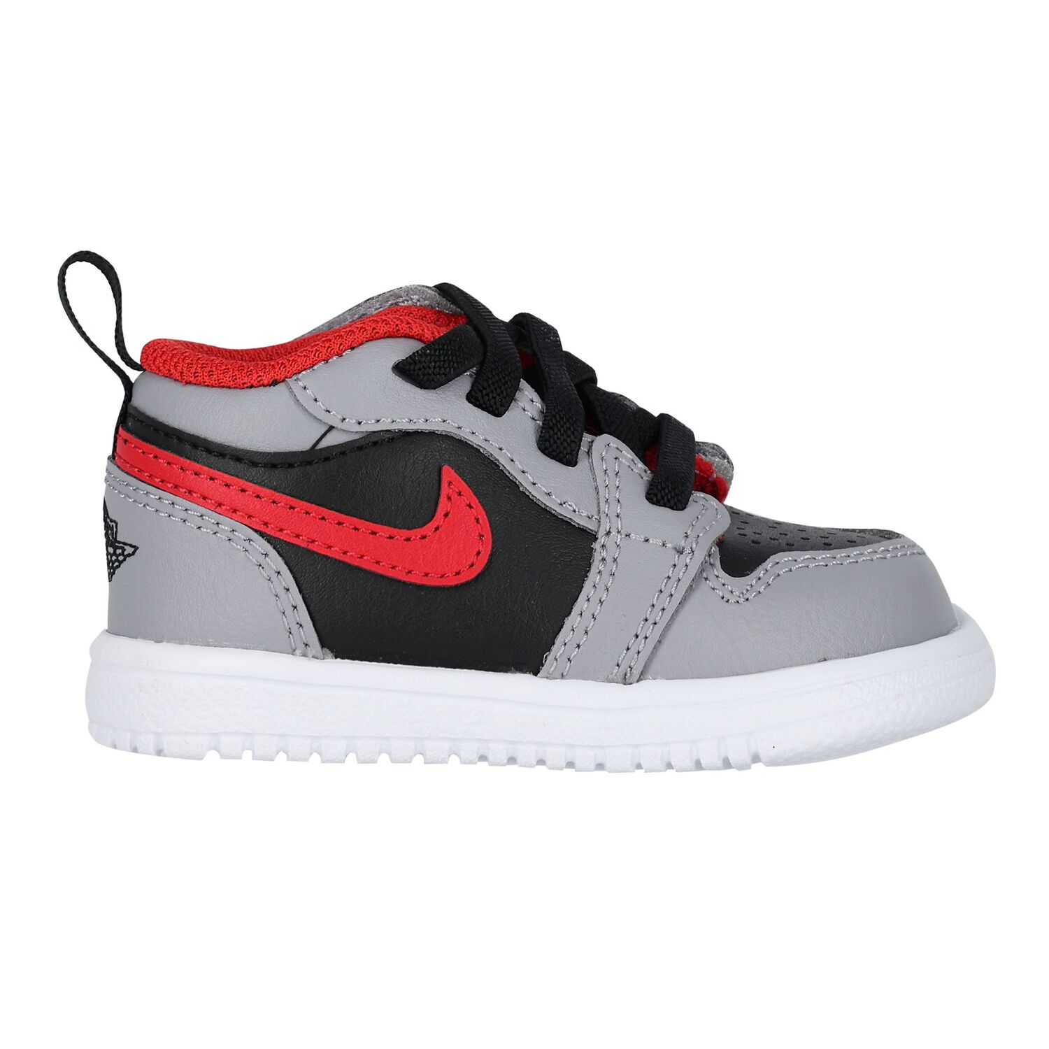 Black, Grey & Red Air Jordan 1 Low Alt Trainers, 1, hi-res
