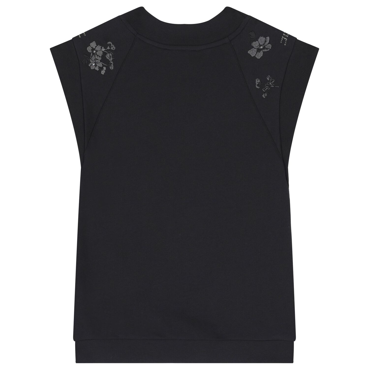 فستان بنات بطبعة الزهور باللون الاسود, 1, hi-res image number null