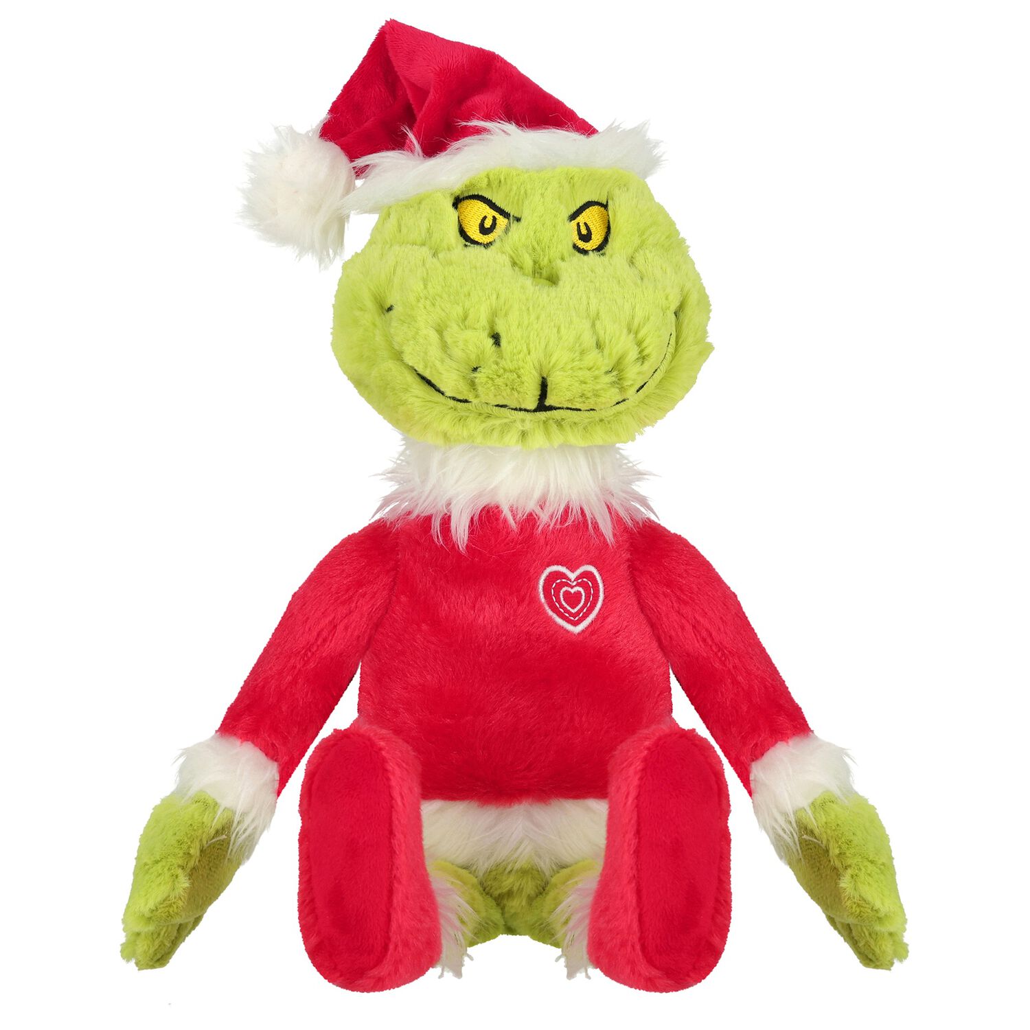 Green & Red Dr. Seuss Santa Grinch Soft Toy ( 34CM ), 1, hi-res