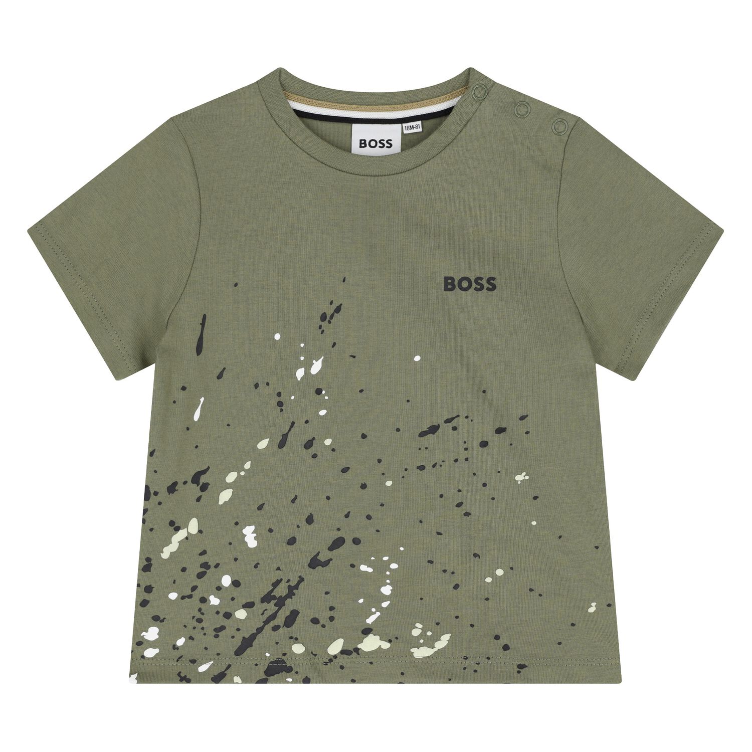 Younger Boys Green Logo T-Shirt, 1, hi-res