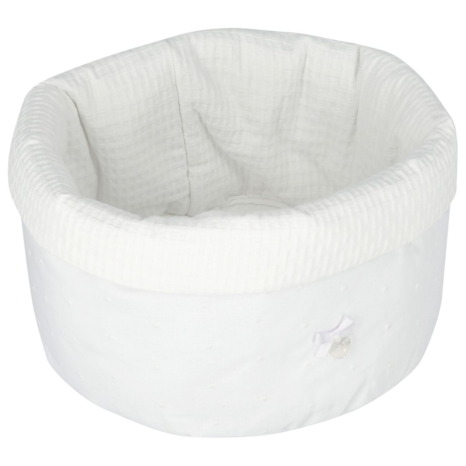 White Logo Baby Accessory Basket, 1, hi-res image number null