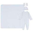 Baby Boys Blue Teddy Bear Babygrow Gift Set, 1, hi-res