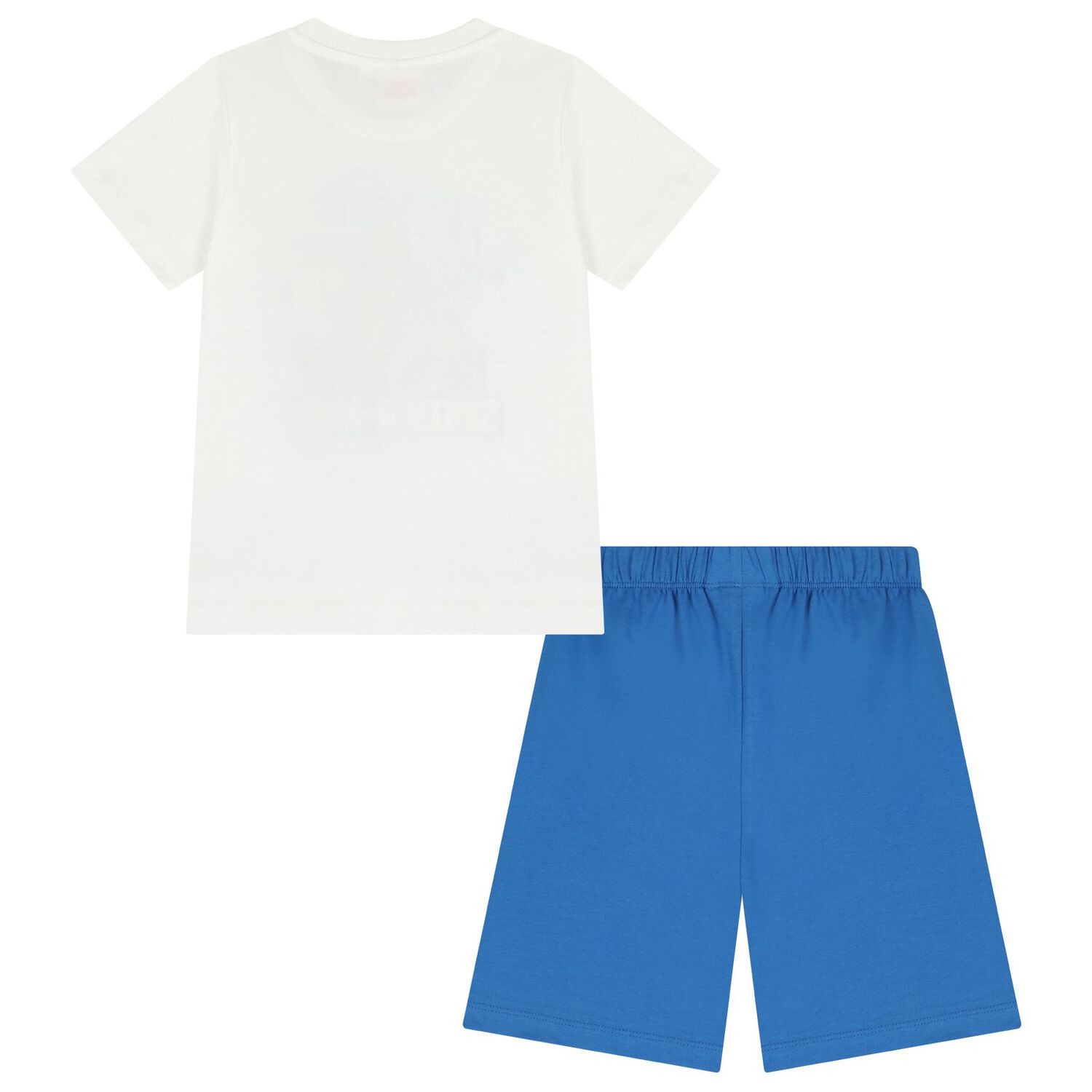 Boys White & Blue Spiderman Shorts Set, 1, hi-res