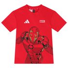 طقم شورت اولاد مارفل باللون الاحمر والاسود , 1, hi-res