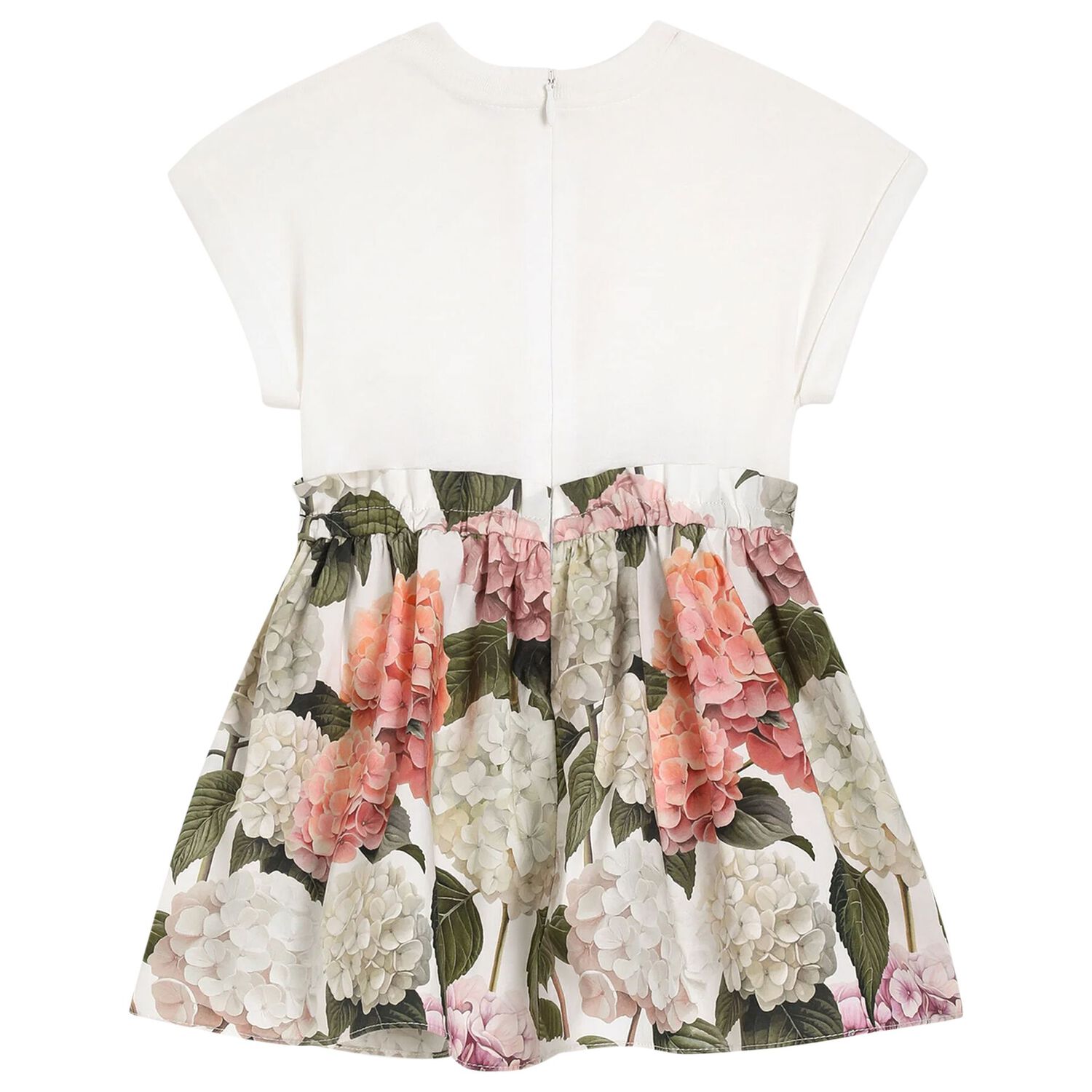 Baby Girls Ivory & Pink Floral Dress Set, 1, hi-res