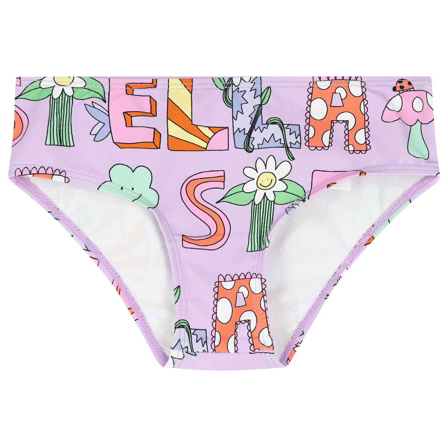 بيكيني بطبعة الزهور باللون البنفسجي للبنات, 1, hi-res image number null