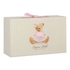 Baby Girls Pink Logo Bow Babygrow, 1, hi-res