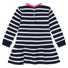 Baby Girls White & Navy Blue Dress Set, 1, hi-res
