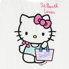 Girls White Hello Kity Swimsuit, 1, hi-res