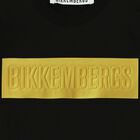 تيشيرت قطن باللون الاسود والذهبى للاولاد, 1, hi-res