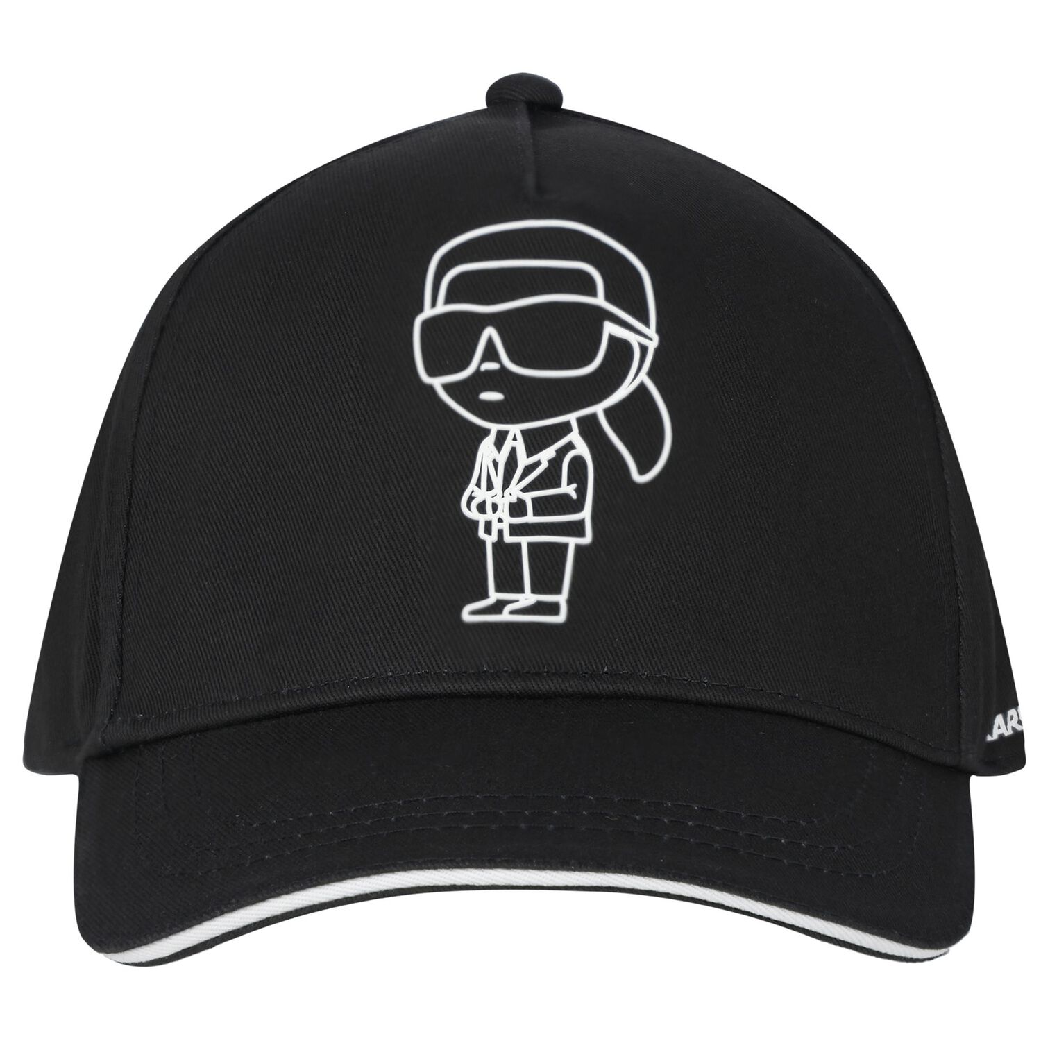Black Logo Ikonik Karl Cap, 1, hi-res