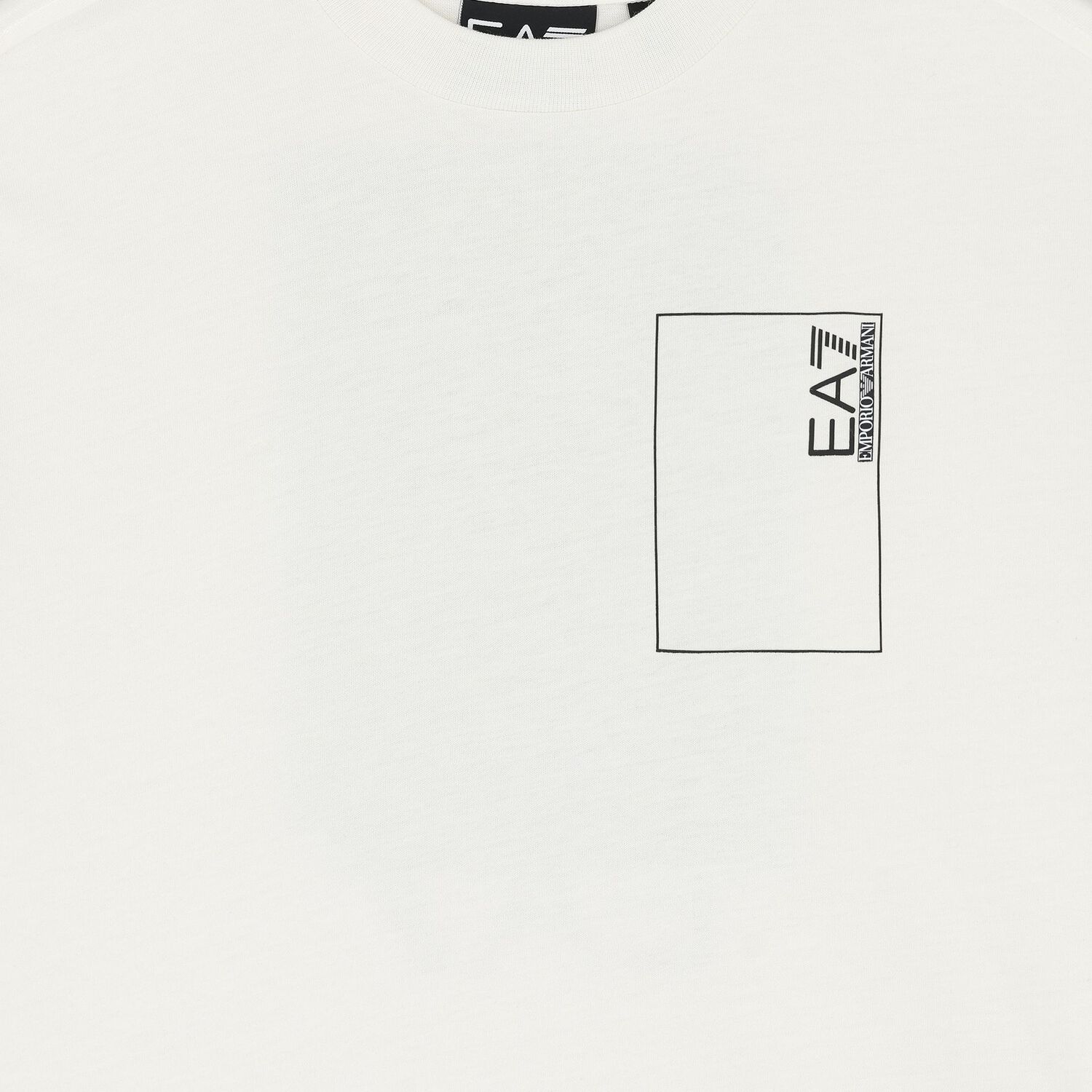 Boys White Logo T-Shirt, 2, hi-res