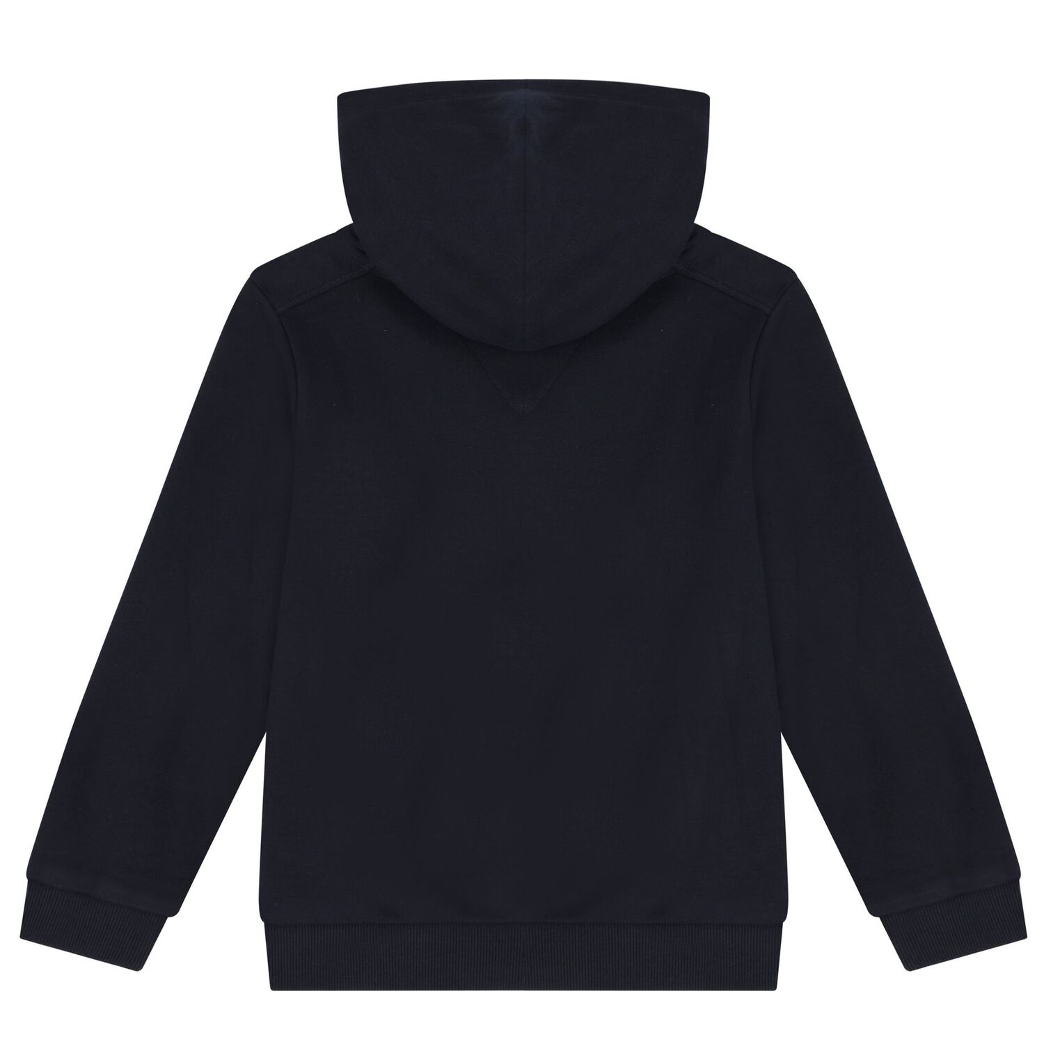 Boys Navy Blue Logo Hooded Top, 1, hi-res