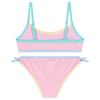 Girls Pink Logo Bikini