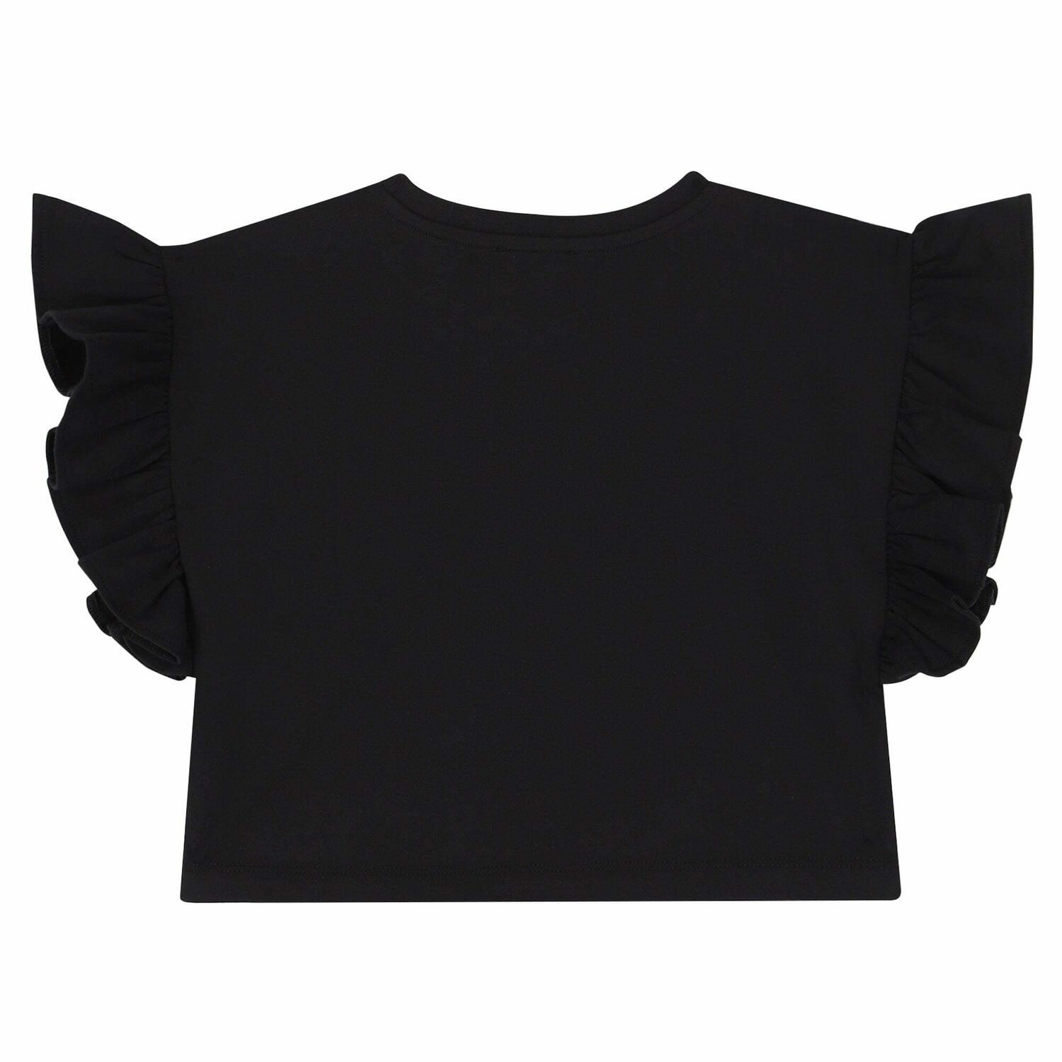 Girls Black Logo T-shirt, 2, hi-res