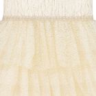 فستان جاكار من الأورجانزا باللون العاجي والذهبي للبنات, 1, hi-res