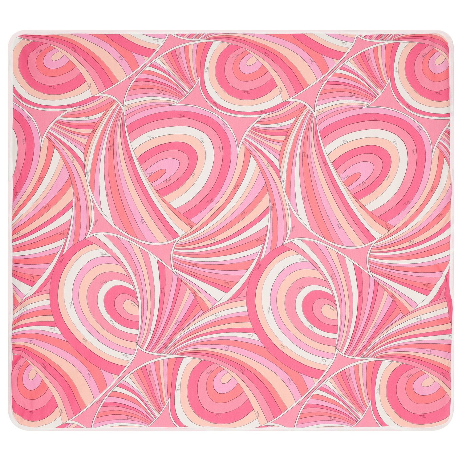 Baby Girls Pink & Ivory Iride Blanket, 2, hi-res