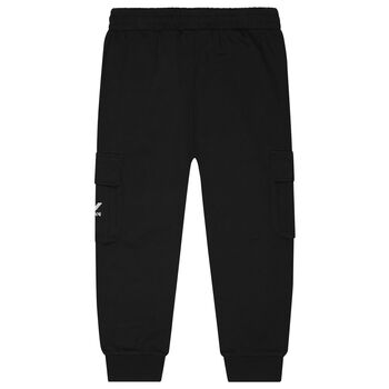 Boys Black Logo Joggers