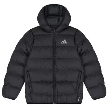 Black Logo Puffer Jacket