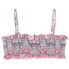 Girls Purple & Pink Floral Bikini, 1, hi-res