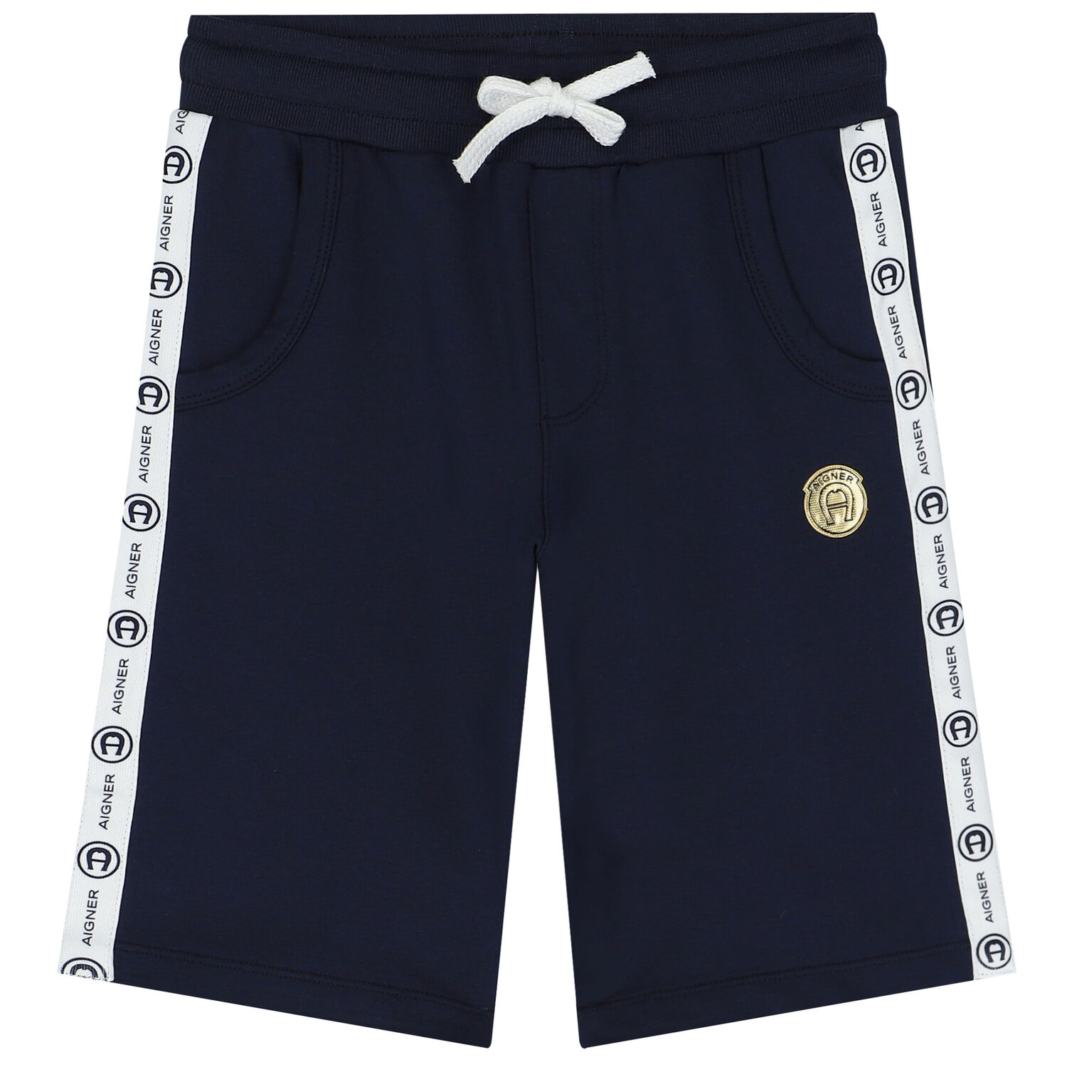 Boys Navy Logo Shorts, 1, hi-res image number null