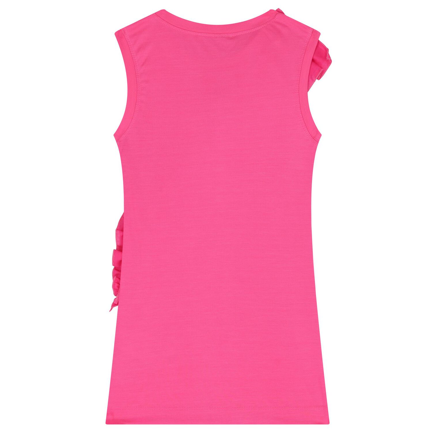 Girls Pink Ruffled Dress, 2, hi-res image number null