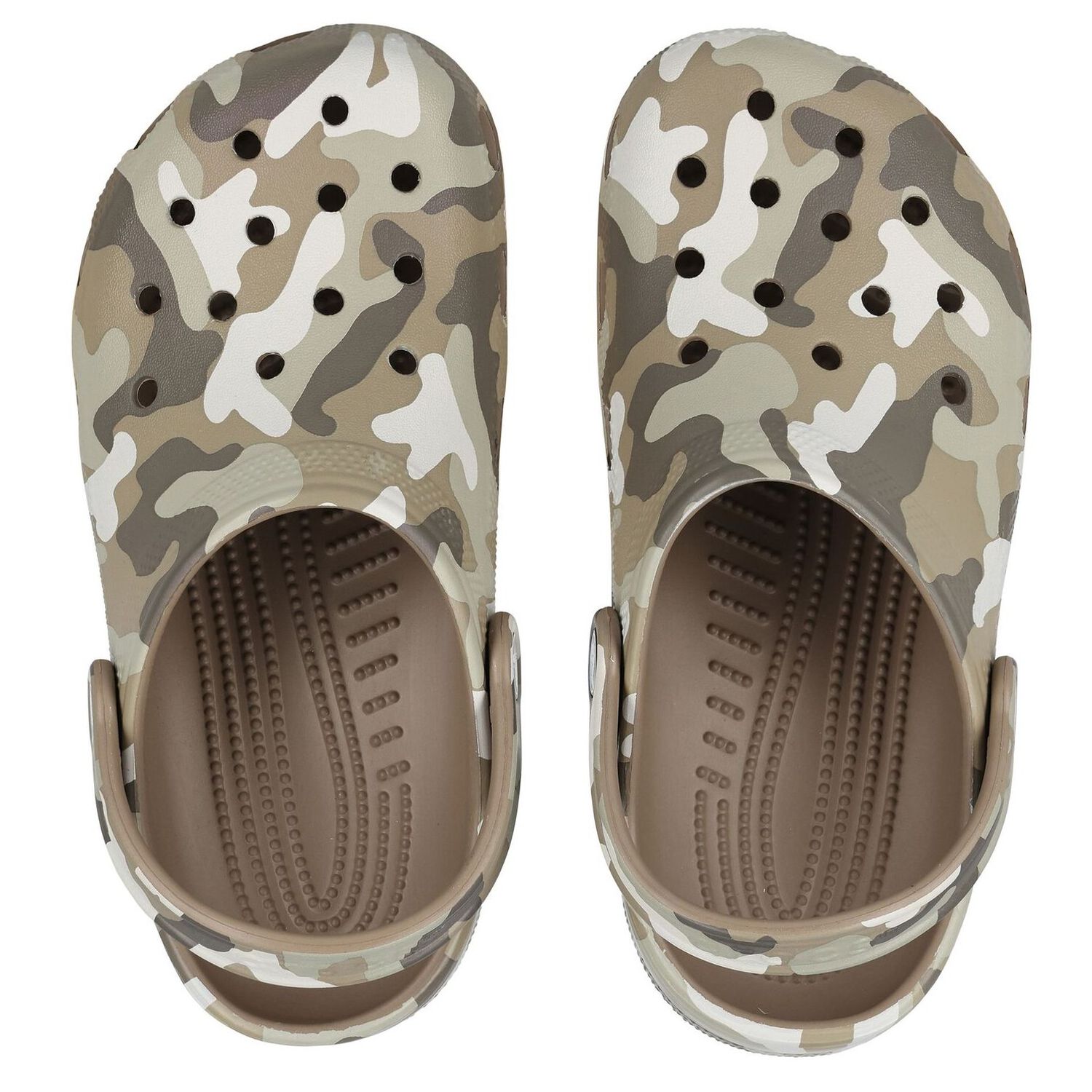 Black & Grey Classic Camo Clogs Sandals, 2, hi-res image number null