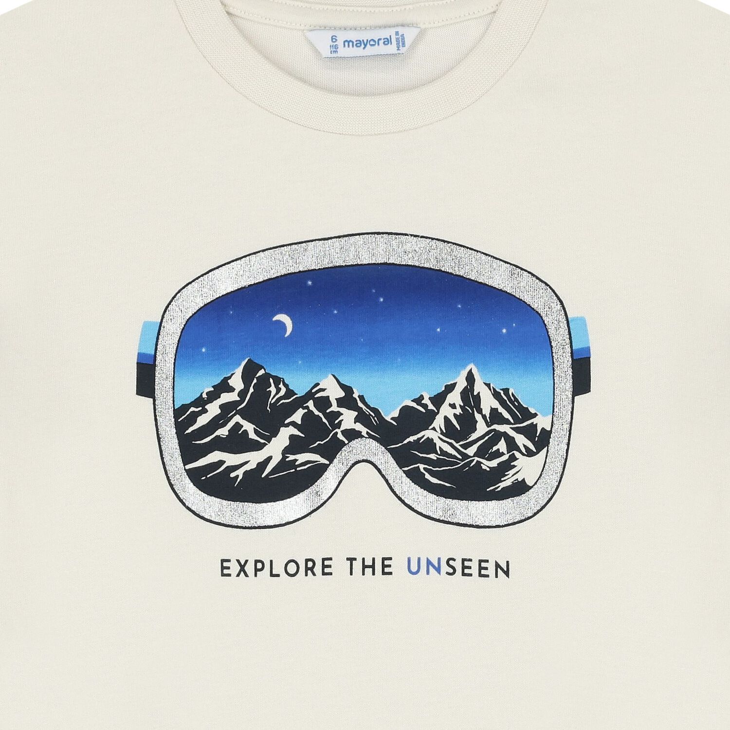 Boys Ivory Long Sleeve Top, 1, hi-res