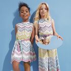 Girls Multi-Coloured Zigzag Dress, 1, hi-res