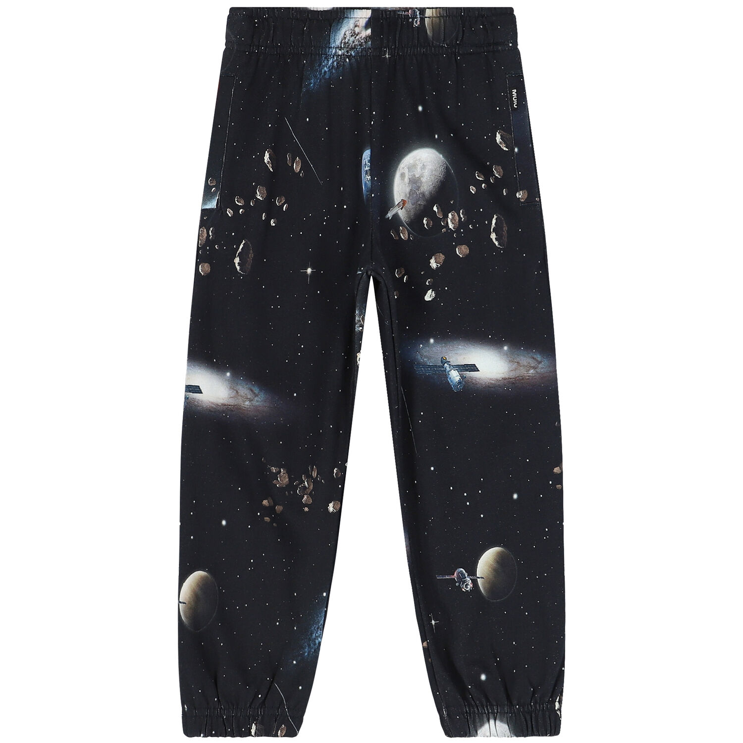 Boys Black Space Joggers, 1, hi-res