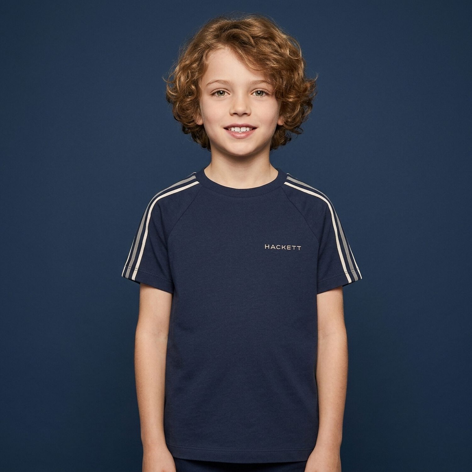 Boys Navy Blue Logo T-Shirt, 1, hi-res