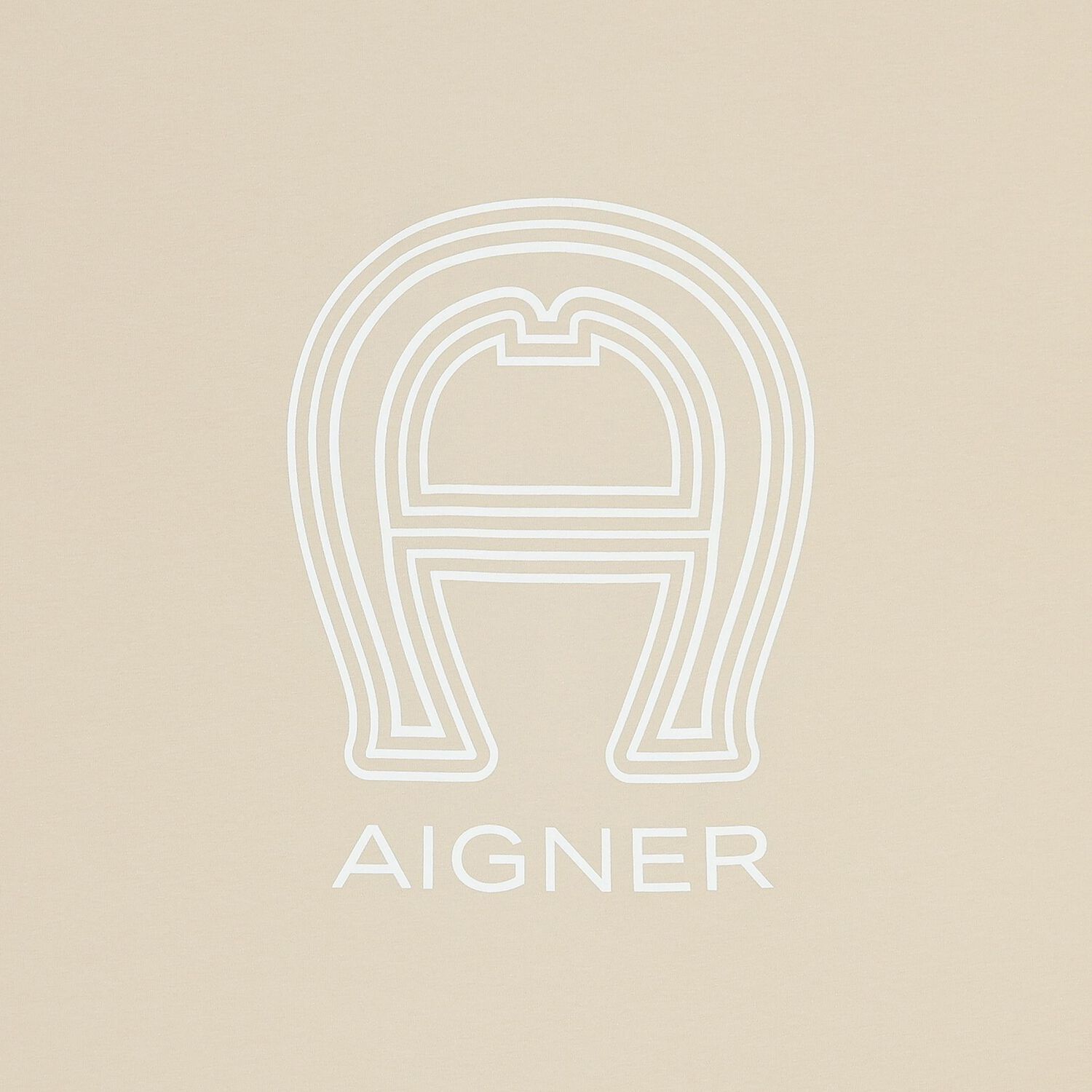 Beige & White Logo Baby Blanket, 1, hi-res